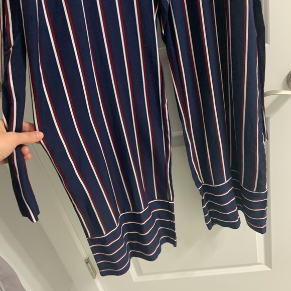 Bardot Lulu Jumpsuit in Navy Stripe NWT - Picture 3 of 5